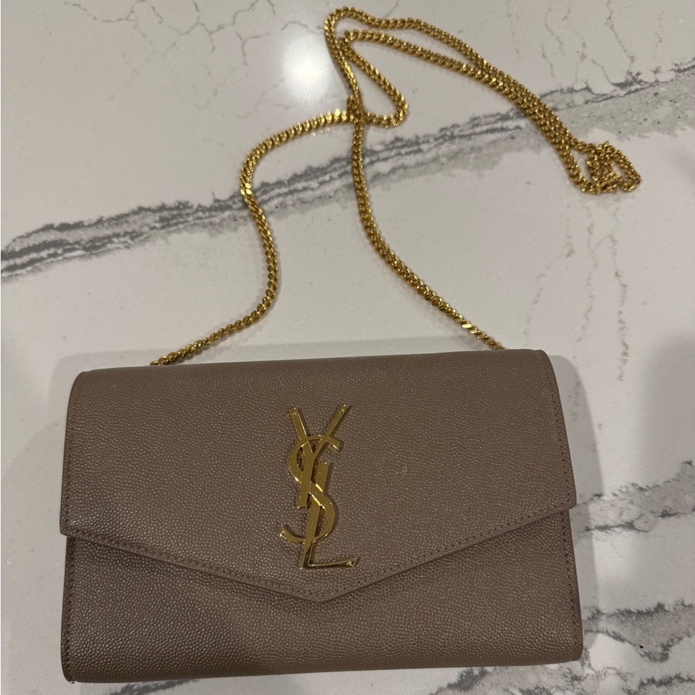 Saint Laurent Uptown Wallet on a Chain